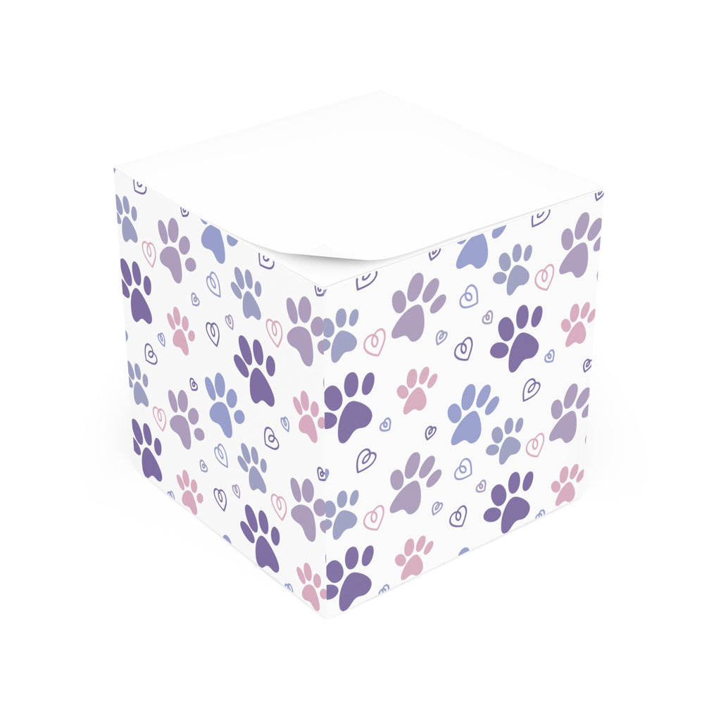 Cat Paw Print Note Cube