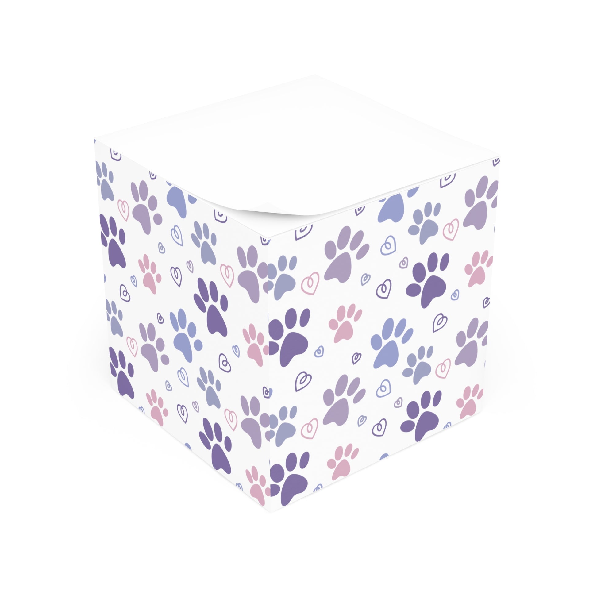 Cat Paw Print Note Cube