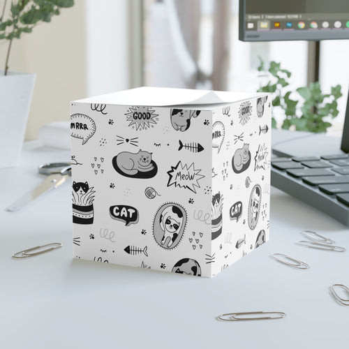 Happy Cat Note Cube